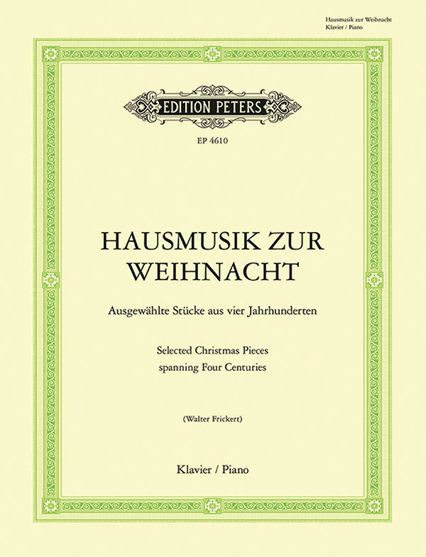 Hausmusik zur Weihnacht (Christmas Music) Cover Image