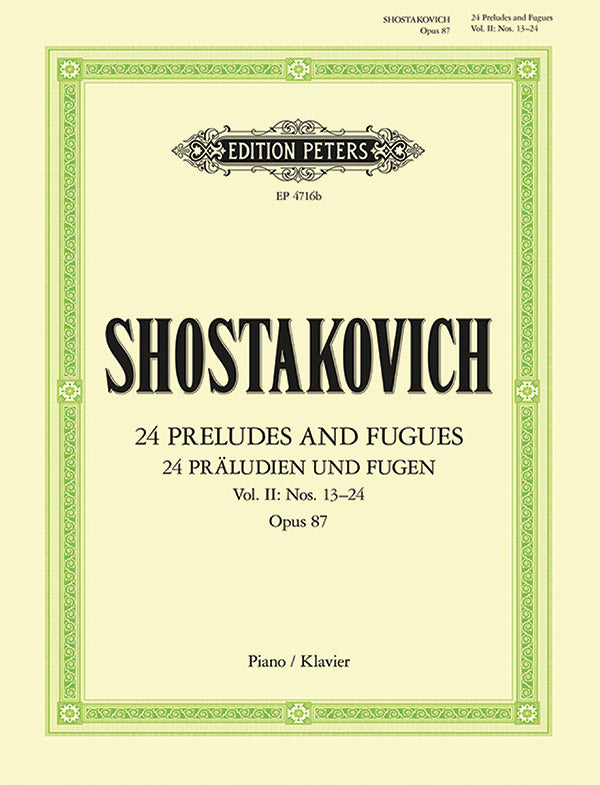 24 Preludes & Fugues Op.87 Vol.2 Cover Image