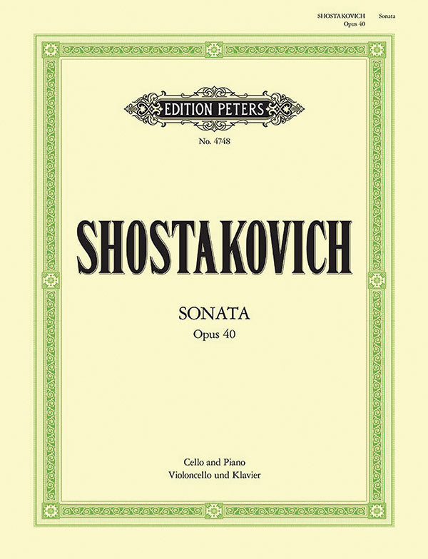 Cello Sonata in D minor Op. 40 Cover Image