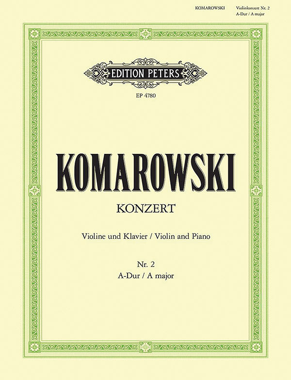 Violin Concerto No. 2 in A (Edition for Violin and Piano) Cover Image