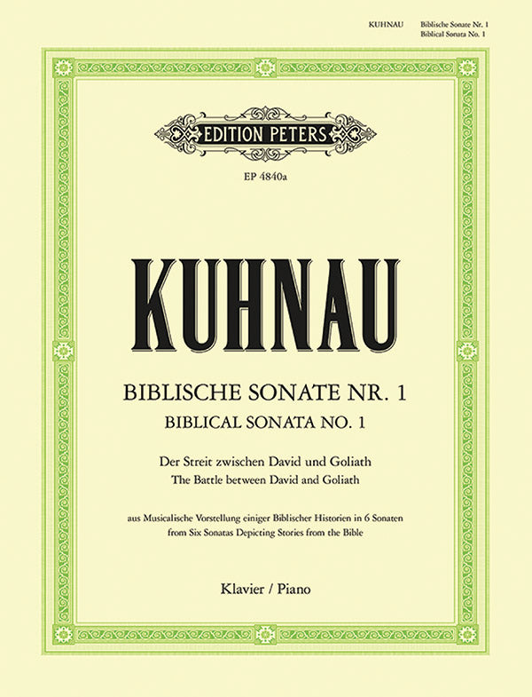 6 Sonatas Depicting Stories from the Bible: Sonata No. 1 Cover Image