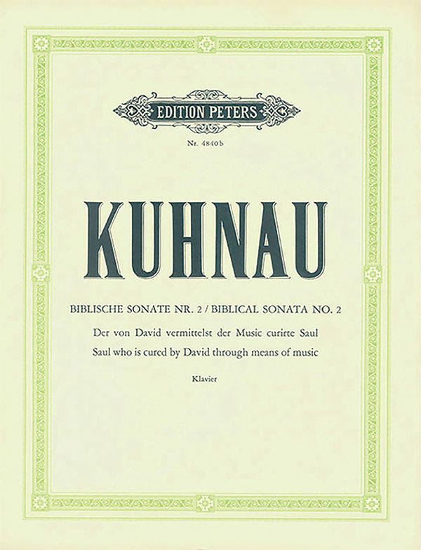 6 Sonatas Depicting Stories from the Bible: Sonata No. 2 Cover Image