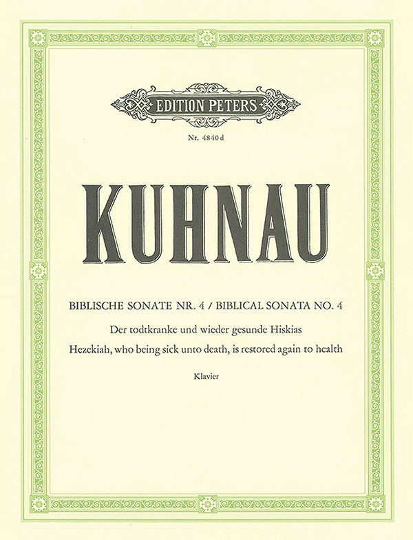 6 Sonatas Depicting Stories from the Bible: Sonata No. 4 Cover Image