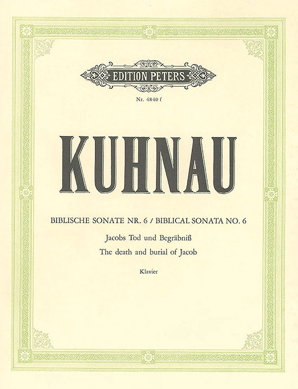 6 Sonatas Depicting Stories from the Bible: Sonata No. 6 Cover Image