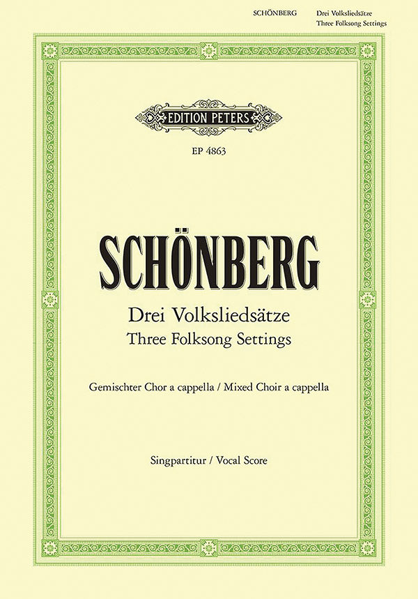 3 Folksong Settings for SATB Choir Cover Image