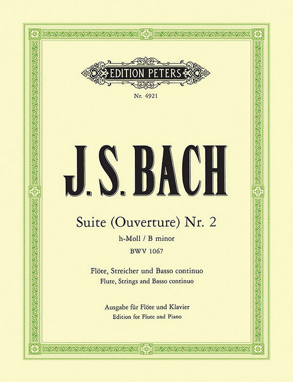 Orchestral Suite (Overture) No. 2 in B minor BWV 1067 (Ed. for Flute and Piano) Cover Image