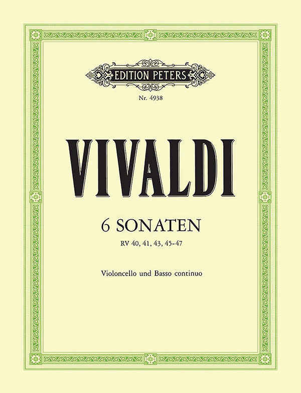6 Sonatas for Cello and Continuo Cover Image