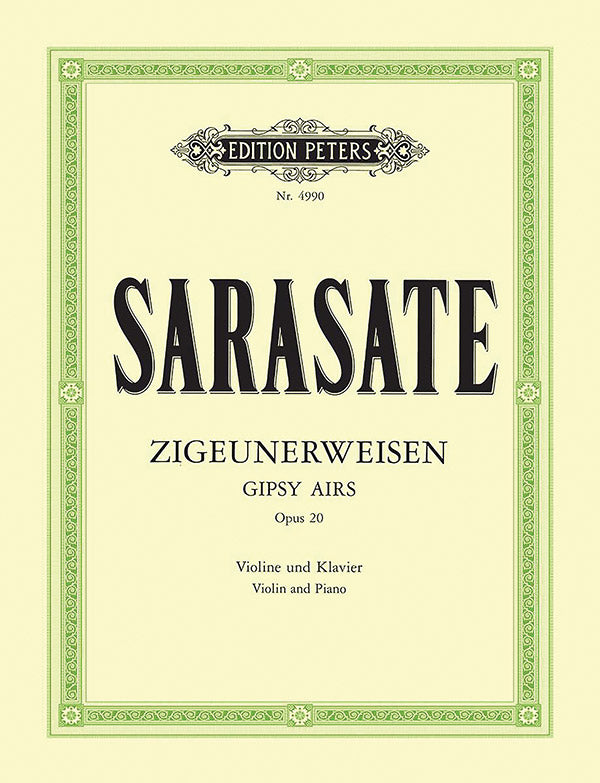 Zigeunerweisen (Gypsy Airs) Op. 20 (Ed. for Violin and Piano by the Composer) Cover Image