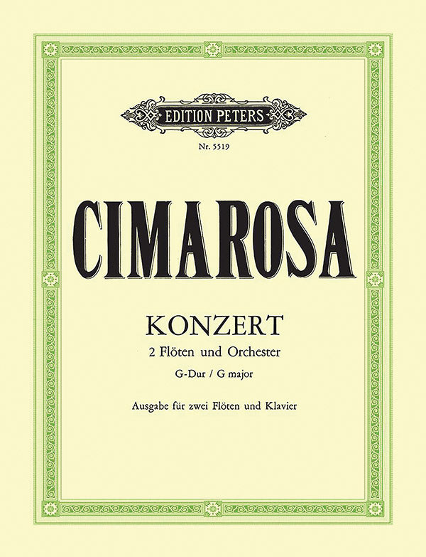 Concerto for 2 Flutes and Orchestra in G Major Cover Image