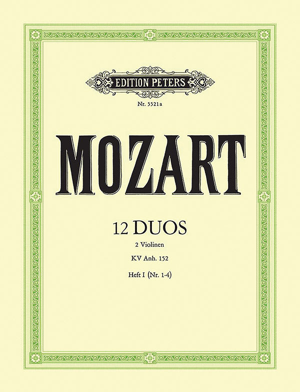 12 Duos KV Anh. 152, Volume 1 (No. 1-4) Cover Image