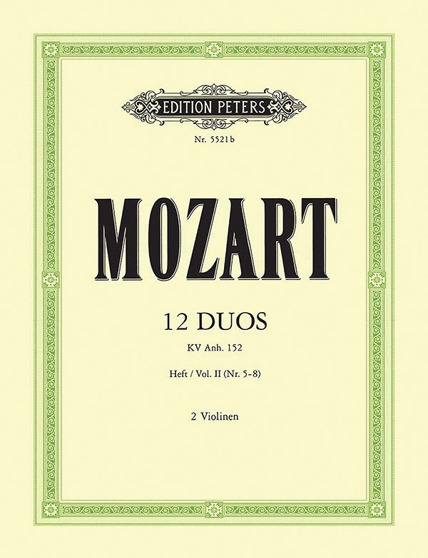 12 Duos KV Anh. 152, Volume 2 (No. 5-8) Cover Image