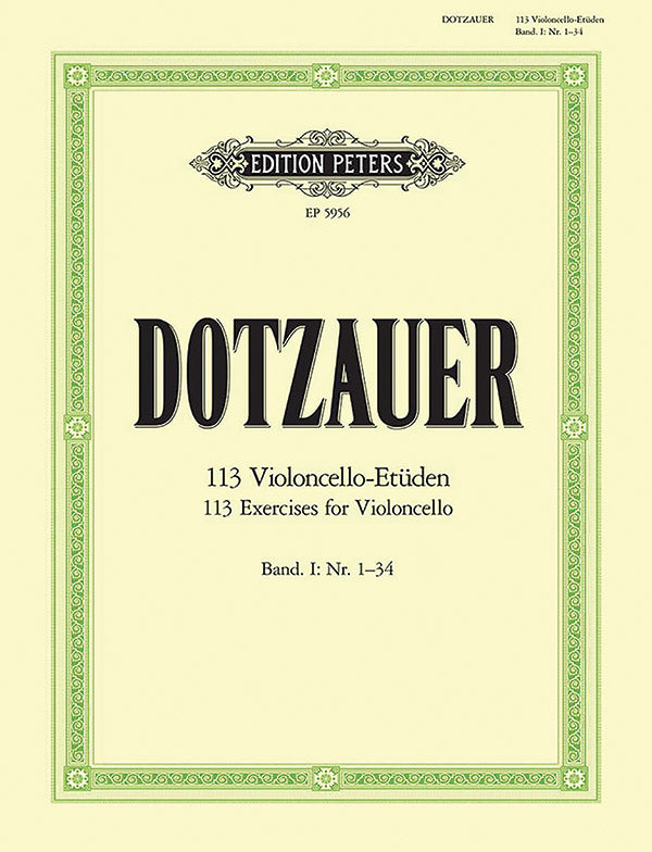 113 Exercises for Violoncello, Book 1 Cover Image