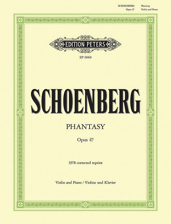 Phantasy Op. 47 for Violin with Piano Accompaniment Cover Image