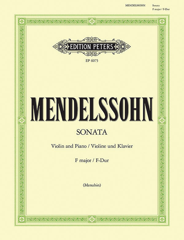 Violin Sonata in F MWV Q26 Cover Image