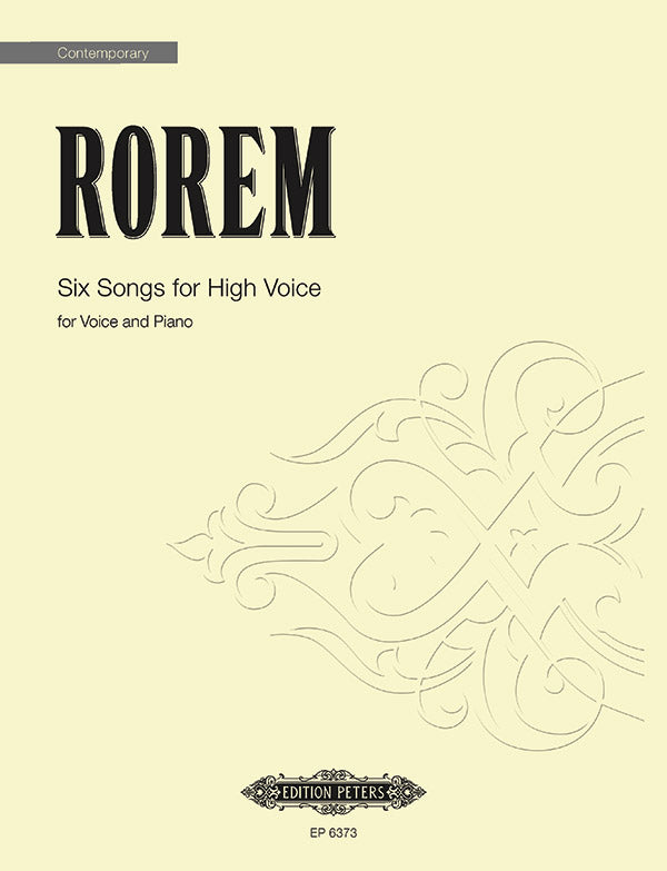 Six Songs for High Voice Cover Image