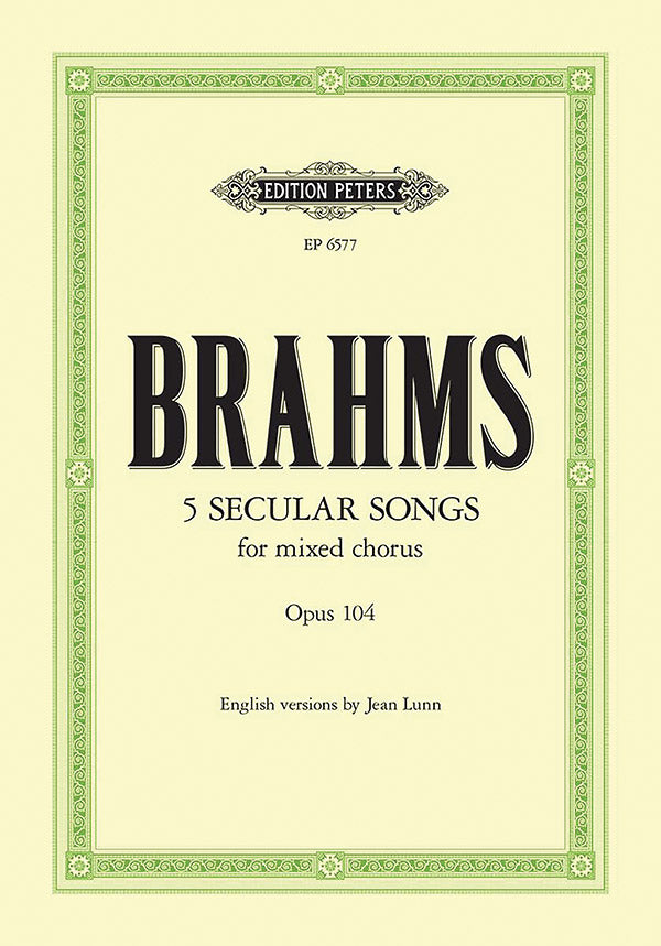 Five Secular Songs Op. 104 Cover Image