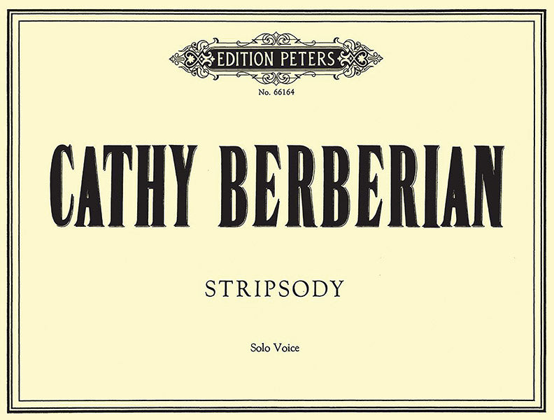Stripsody for Solo Voice Cover Image