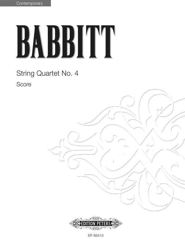 String Quartet No. 4  Cover Image