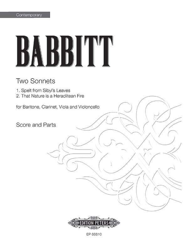 Two Sonnets Cover Image