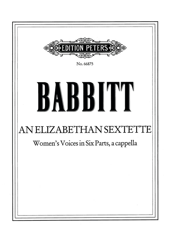 An Elizabethan Sextet Cover Image