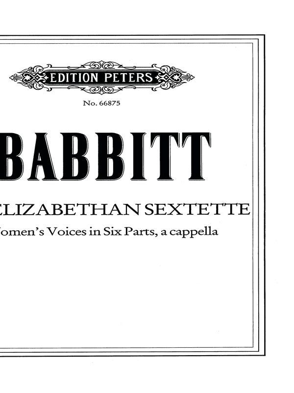 An Elizabethan Sextet Cover Image