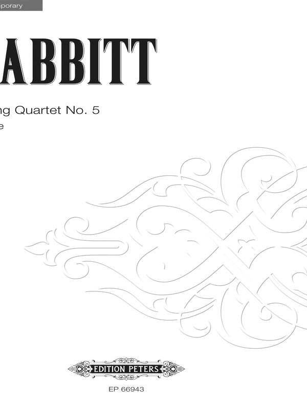 String Quartet No. 5 Cover Image