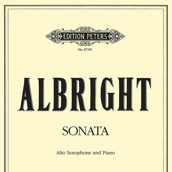 Sonata for Alto Saxophone and Piano Cover Image
