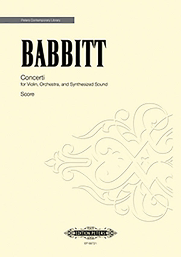 Concerti for Violin, Orchestra and Synthesized Sounds Cover Image