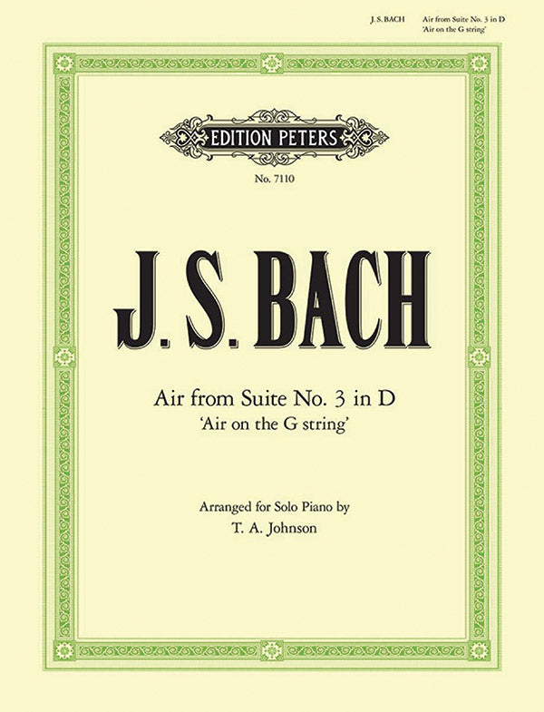 Air on the G String from Orchestral Suite No. 3 in D BWV 1068 Cover Image