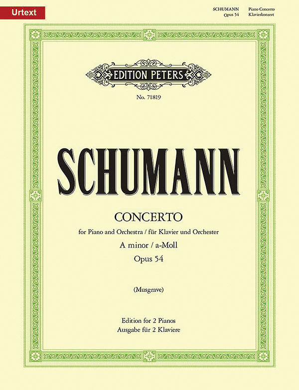 Piano Concerto in A minor Op. 54 (Edition for 2 Pianos) Cover Image