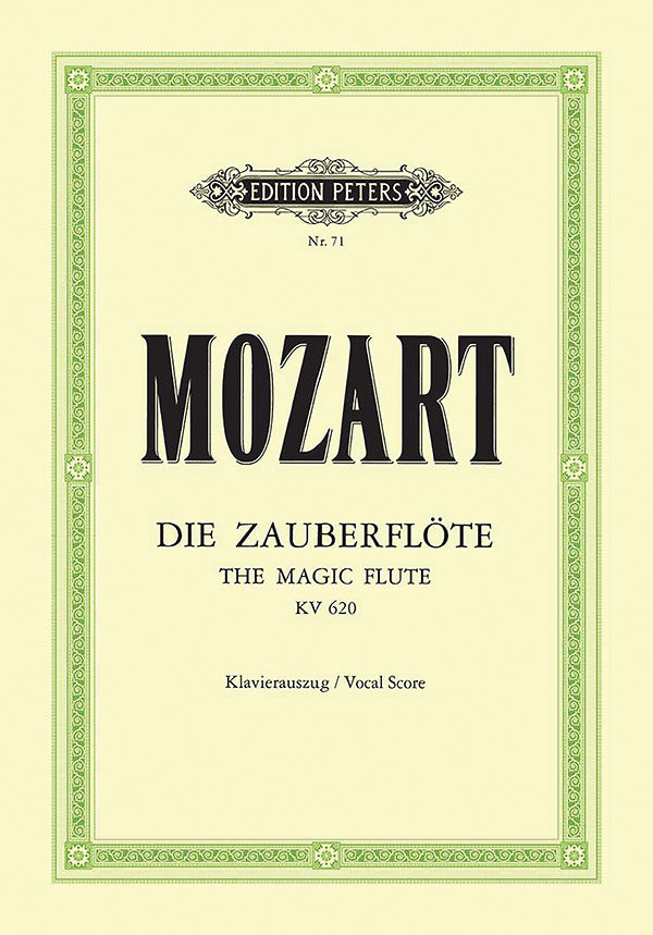 Die Zauberflöte (The Magic Flute) K620 (Vocal Score) Cover Image