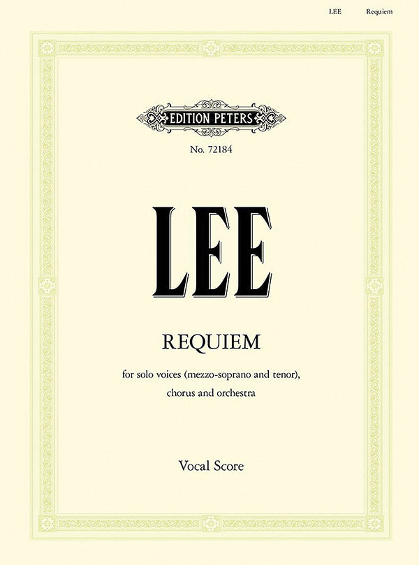 Requiem for Solo Voices, Chorus and Orchestra (Vocal Score) Cover Image