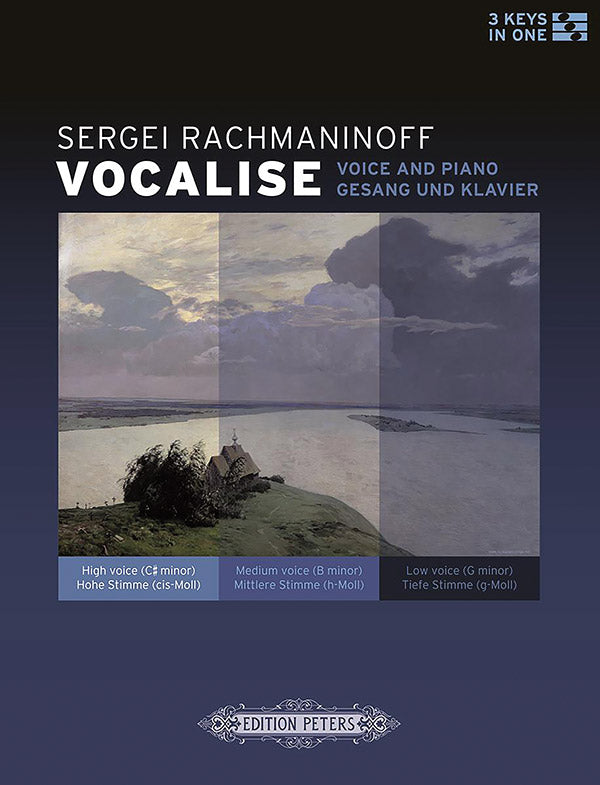 Vocalise for Voice and Piano (3 Keys in One: High/Medium/Low Voice) Cover Image