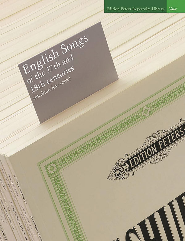 English Songs of the 17th and 18th Centuries (Medium/Low Voice) Cover Image