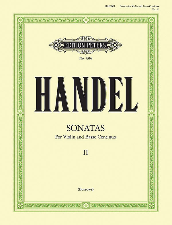 Sonatas for Violin and Continuo (New Edition), Vol. 2 Cover Image