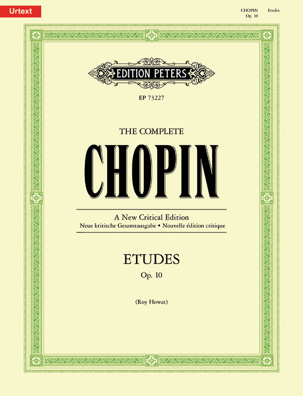 Etudes Op. 10 (The Complete Chopin) Cover Image