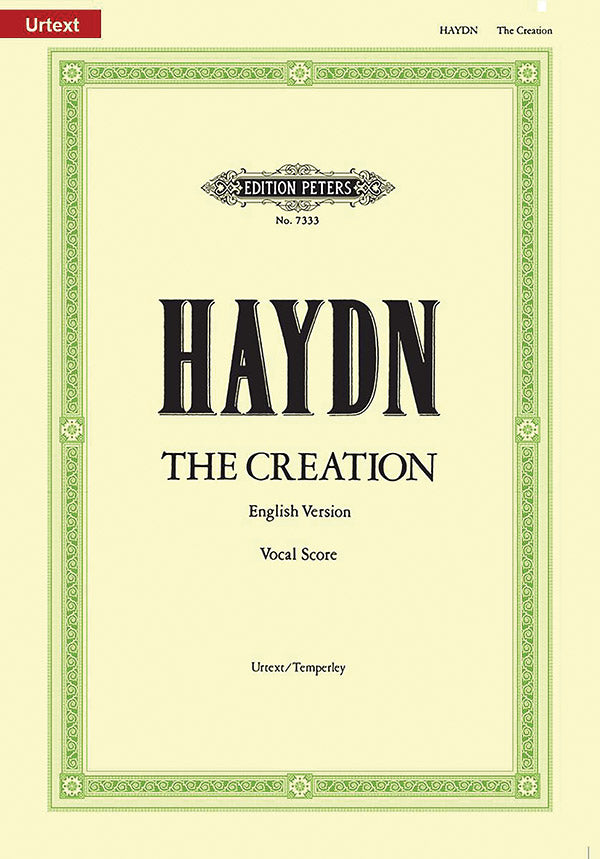The Creation Hob.XXI/2 Vocal Score Cover Image