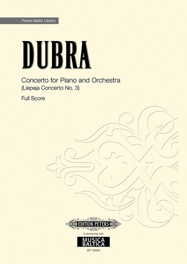 Concerto for Piano and Orchestra (Koncerts klavierem un orkestrim) Cover Image