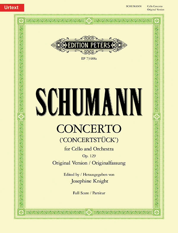 Concerto for Cello and Orchestra (Concertstück) - Original Version Cover Image
