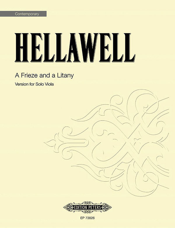 A Frieze and a Litany (Version for Solo Viola) Cover Image
