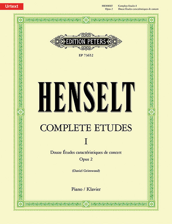 Complete Etudes for Piano, Volume I Cover Image