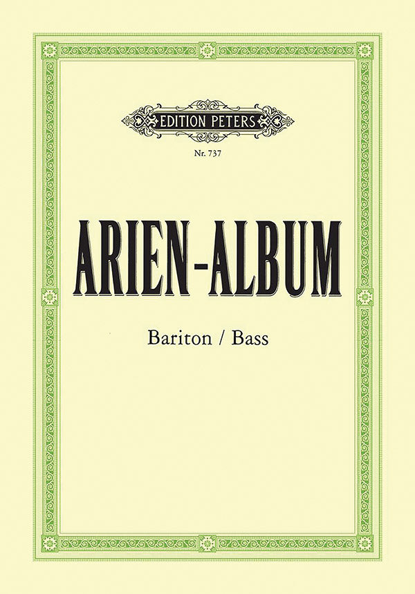 Arien-Album: Famous Arias for Baritone/Bass and Piano Cover Image