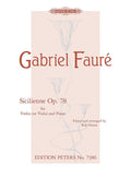 Sicilienne Op. 78 (Arranged for Violin [Viola] and Piano) Cover Image