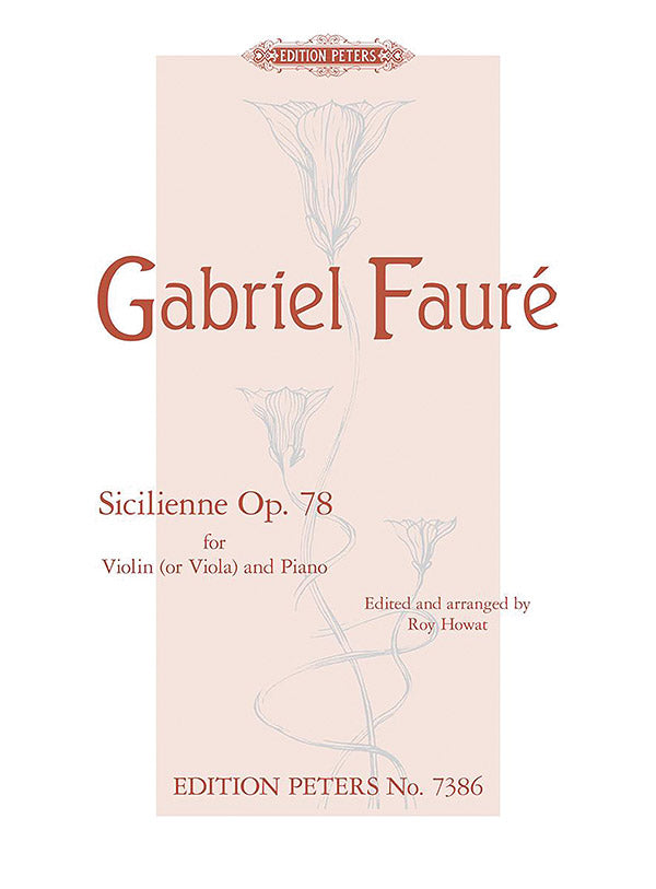 Sicilienne Op. 78 (Arranged for Violin [Viola] and Piano) Cover Image