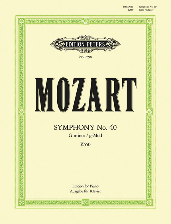 Symphony No. 40 in G minor K550: Piano Solo | Wolfgang Amadeus