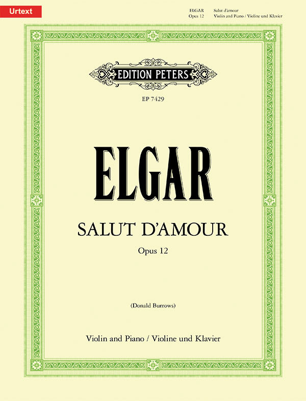 Salut d'amour op. 12 for Violin and Piano Cover Image