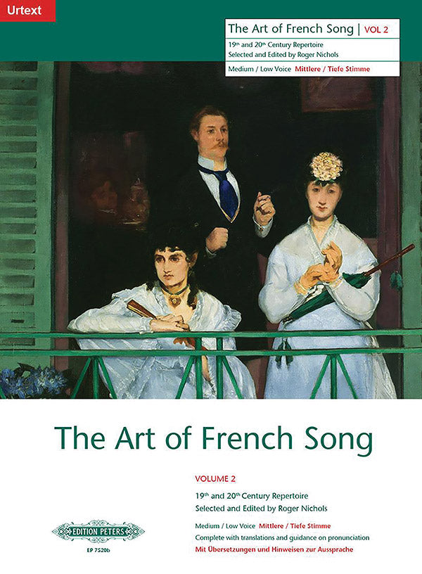 The Art of French Song, Vol. 2 (Medium/Low Voice) Cover Image