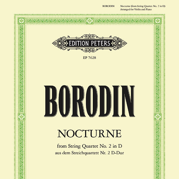 Nocturne from String Quartet No. 2  in D (Arranged for Violin and Piano) Cover Image
