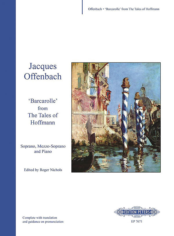 Barcarolle from The Tales of Hoffmann for Soprano, Mezzo-Soprano and Piano Cover Image