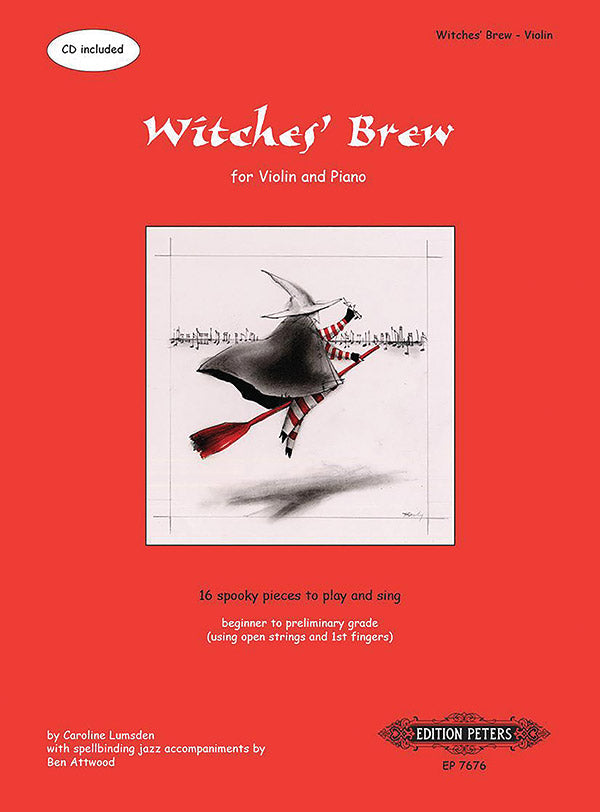 Witches' Brew for Violin and Piano: 16 Spooky Pieces to Play and Sing [incl. CD] Cover Image